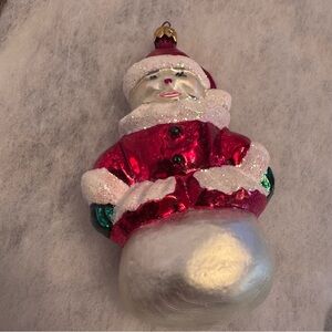 Christopher Radio Bella D Snowball Christmas Ornament Vintage 1995